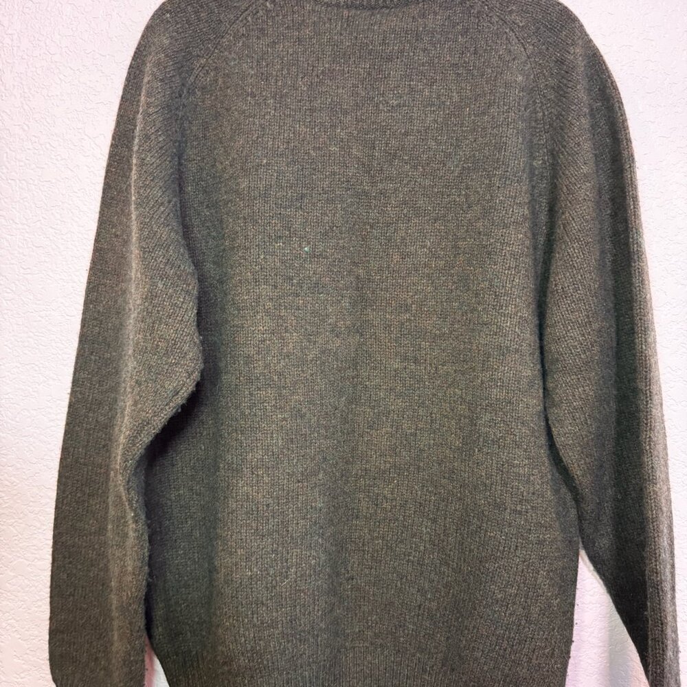 Timberland Olive Green Lambswool Sweater View 4